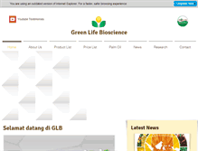 Tablet Screenshot of greenlifeglb.com